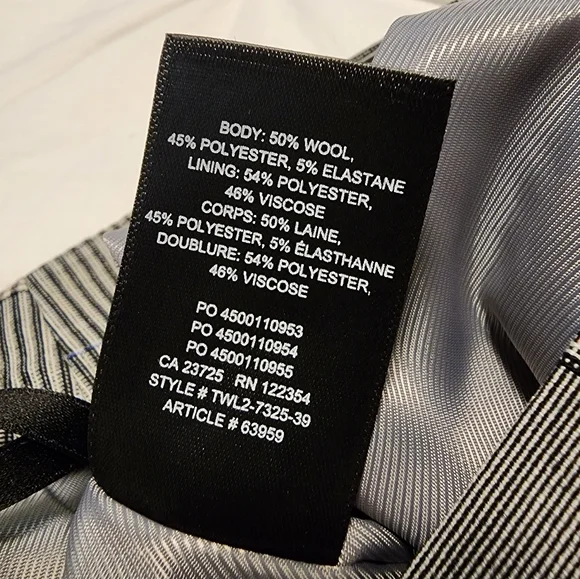 Sunday Best Grey Plaid Skirt sz 0 - Picture 4 of 5